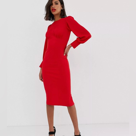 SOLD!!! Asos red dress 6 - Picture 7 of 8